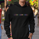 Load image into Gallery viewer, &quot;Listen &gt; Learn &gt; Change&quot; Smart Hoodie
