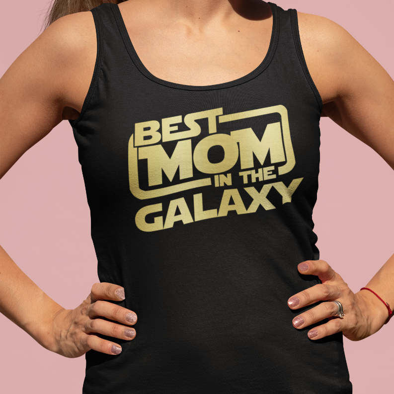 "Best Mom in the Galaxy" Gold Smart Tank