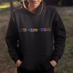 Load image into Gallery viewer, &quot;Listen &gt; Learn &gt; Change&quot; Smart Hoodie
