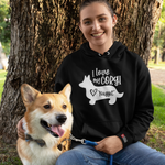 Load image into Gallery viewer, Personalized &quot;I love my Corgi&quot; Smart Hoodie
