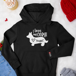 Load image into Gallery viewer, Personalized &quot;I love my Corgi&quot; Smart Hoodie
